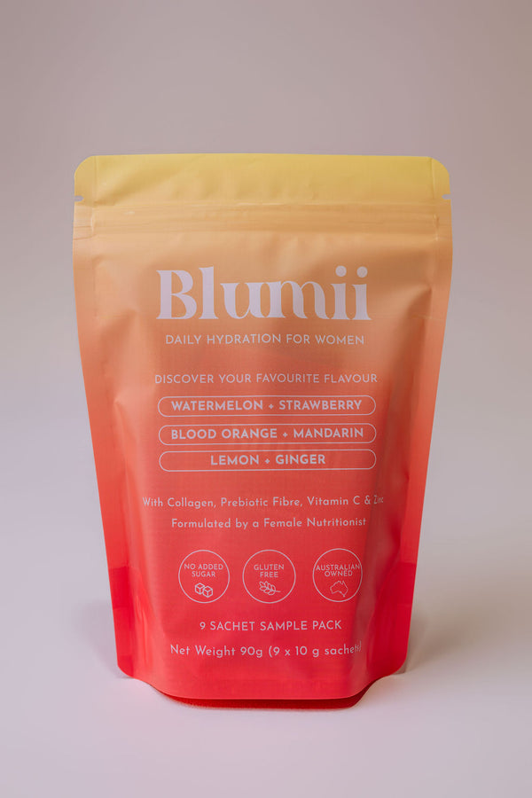 Blumii Hydration Sample Pack – 3 Flavours, 9 Sachets