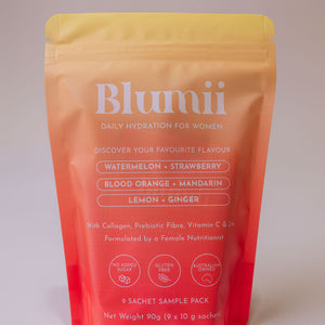 Blumii Hydration Sample Pack – 3 Flavours, 9 Sachets