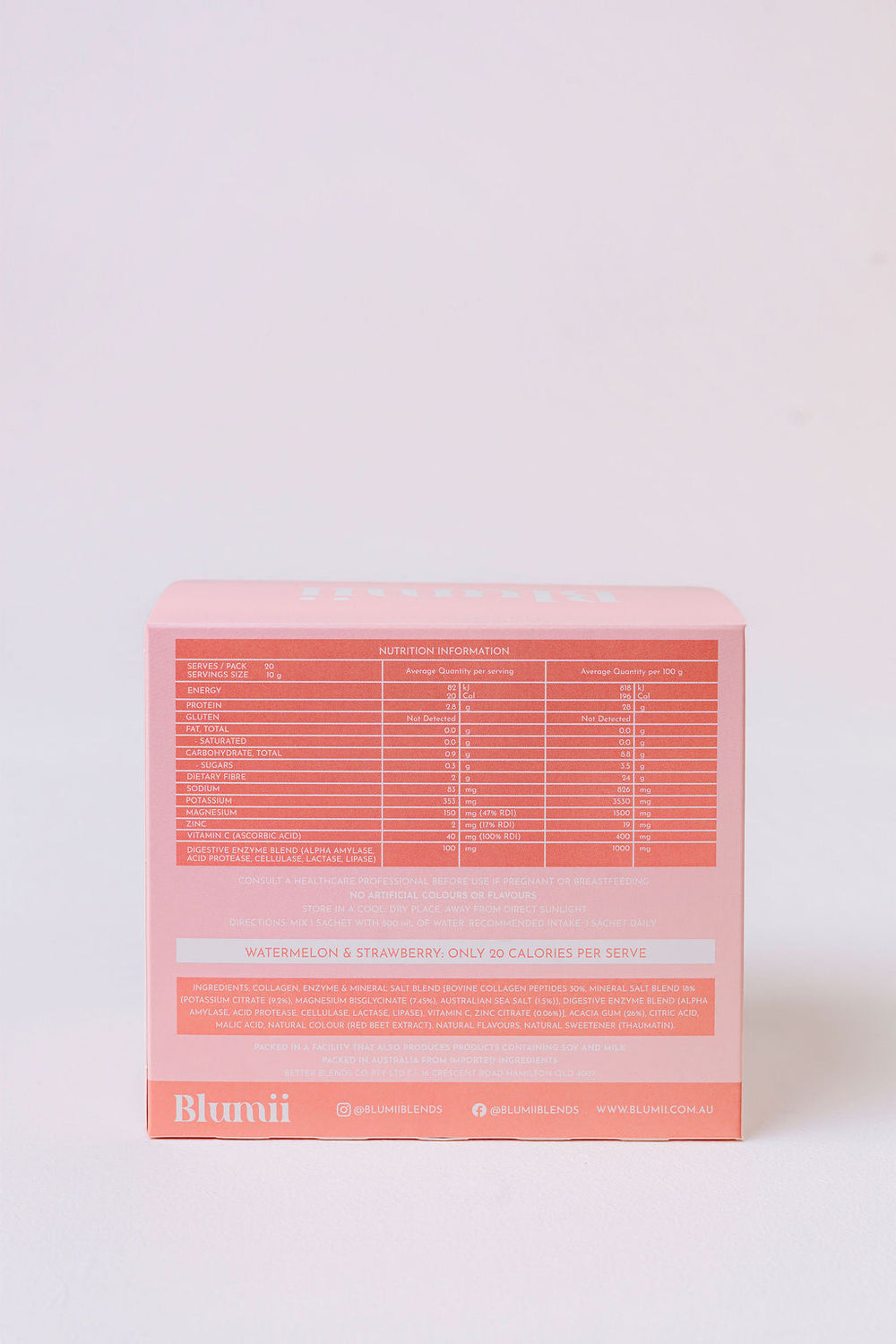 Blumii Hydration Blend, with Electrolytes, Collagen Peptides & Prebiotic Fibre