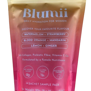 Blumii Hydration Sample Pack – 3 Flavours, 9 Sachets